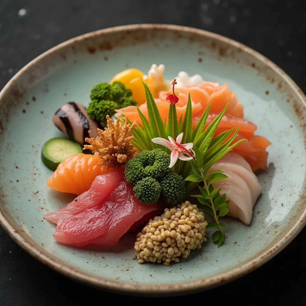 Plato innovador de fusión japonesa