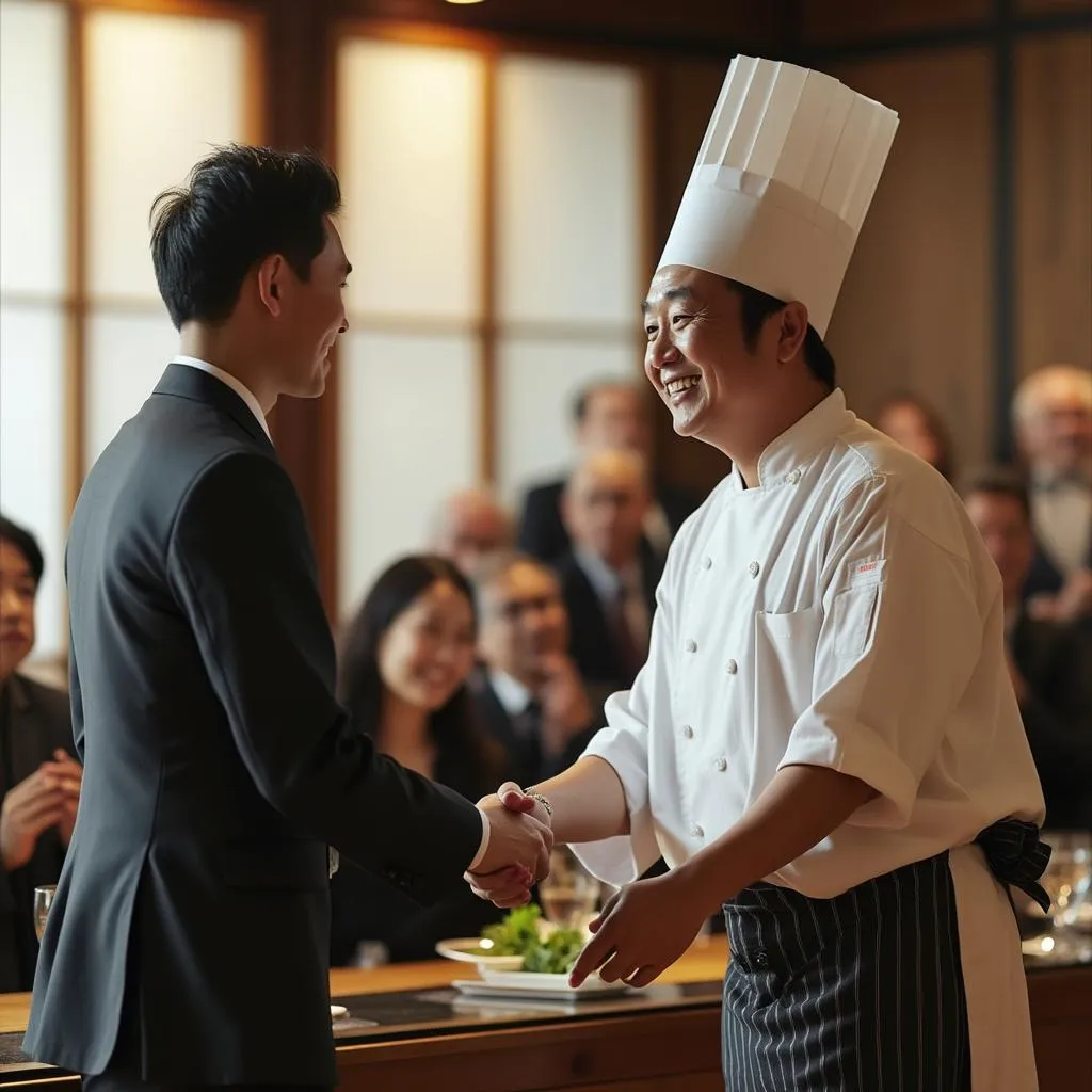 Reconocimiento al chef principal